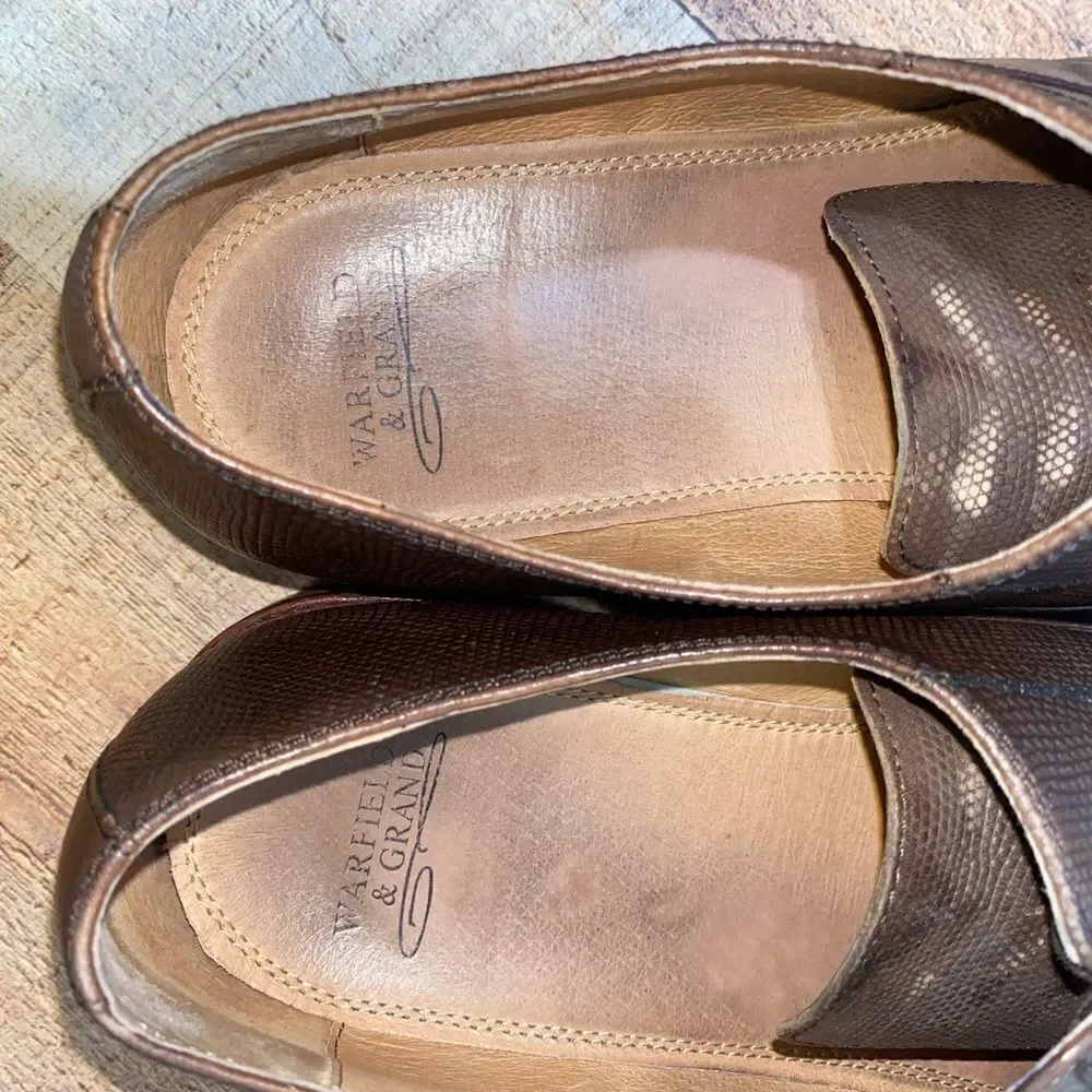 Warfield & Grand leather Oxfords cap toe dress shoe